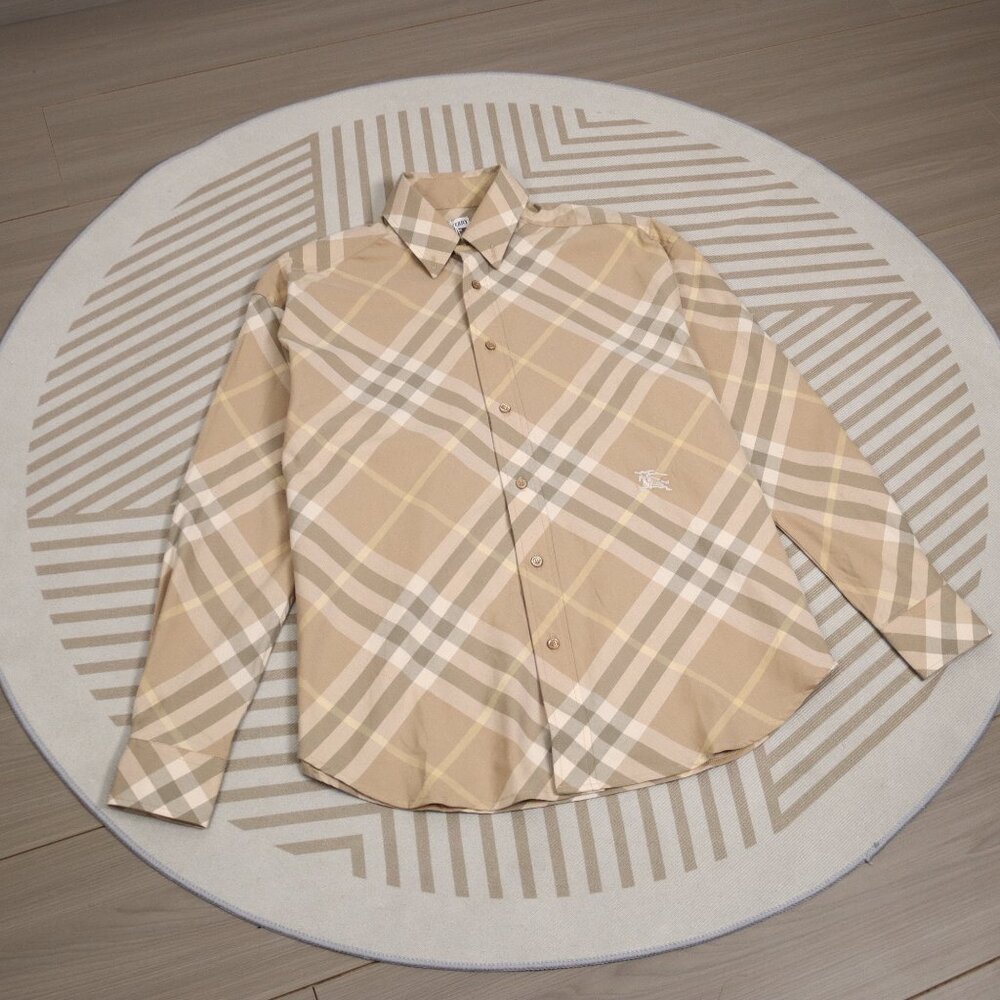 Burberry warhorse embroidered check shirt jacket Size XL